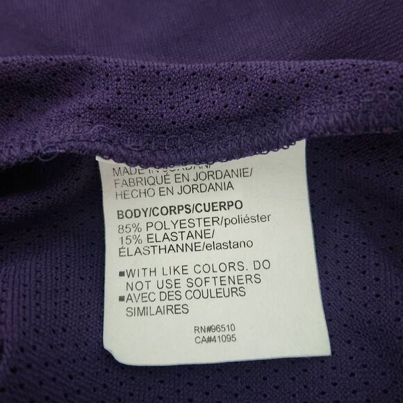 Under Armour Purple Activewear Top Size Medium UA Purple Fitted Athletic Tee - Picture 8 of 9